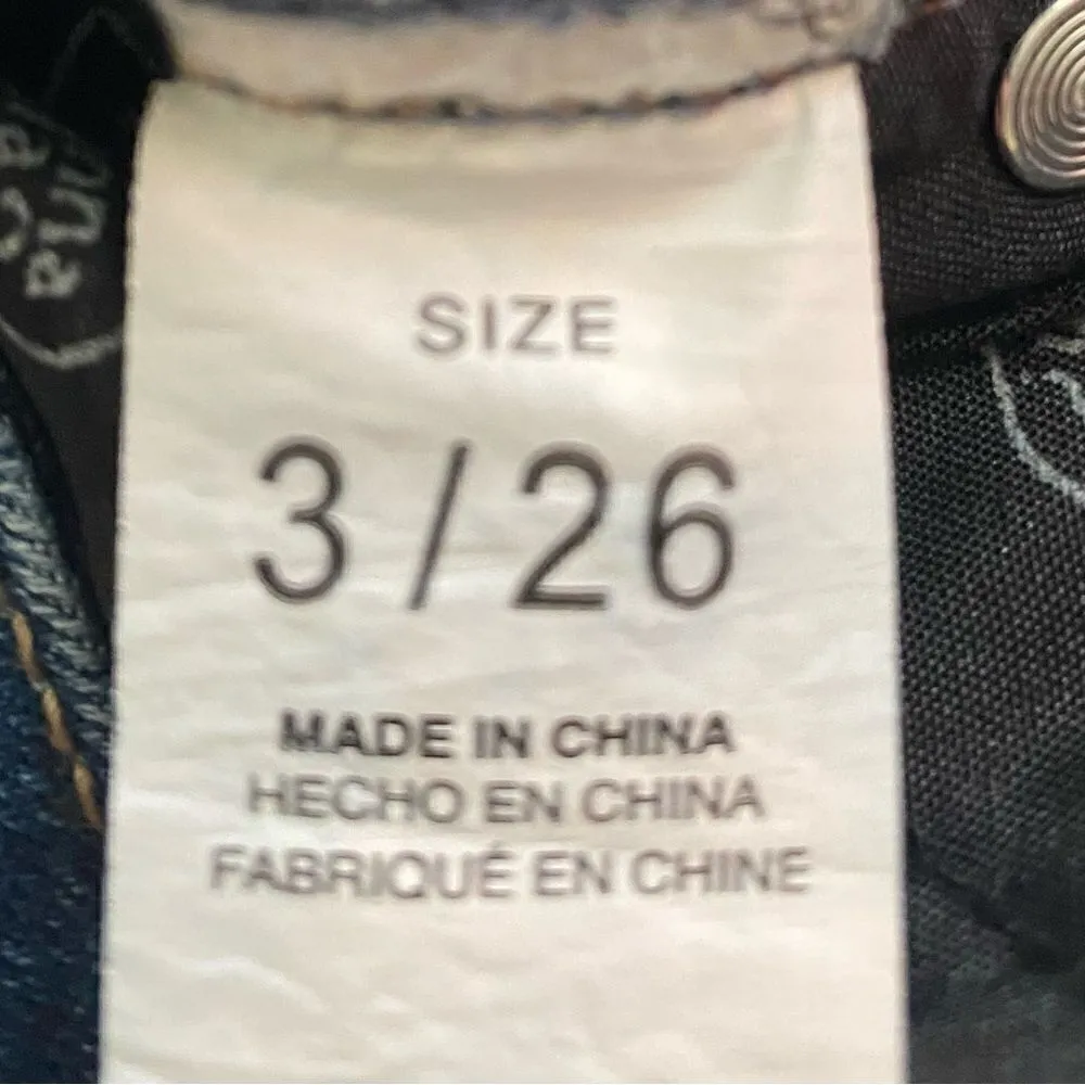 YMI High Rise Boot Cut Raw Hem Jeans Size 26 - Image 9