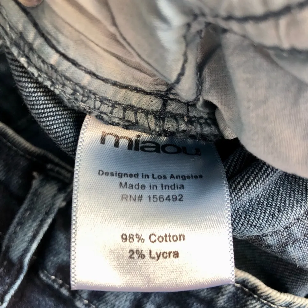 Bleached Jeans Indigo Blue & White Denim Gradient Ombré Tie Dye size 30 - Image 14