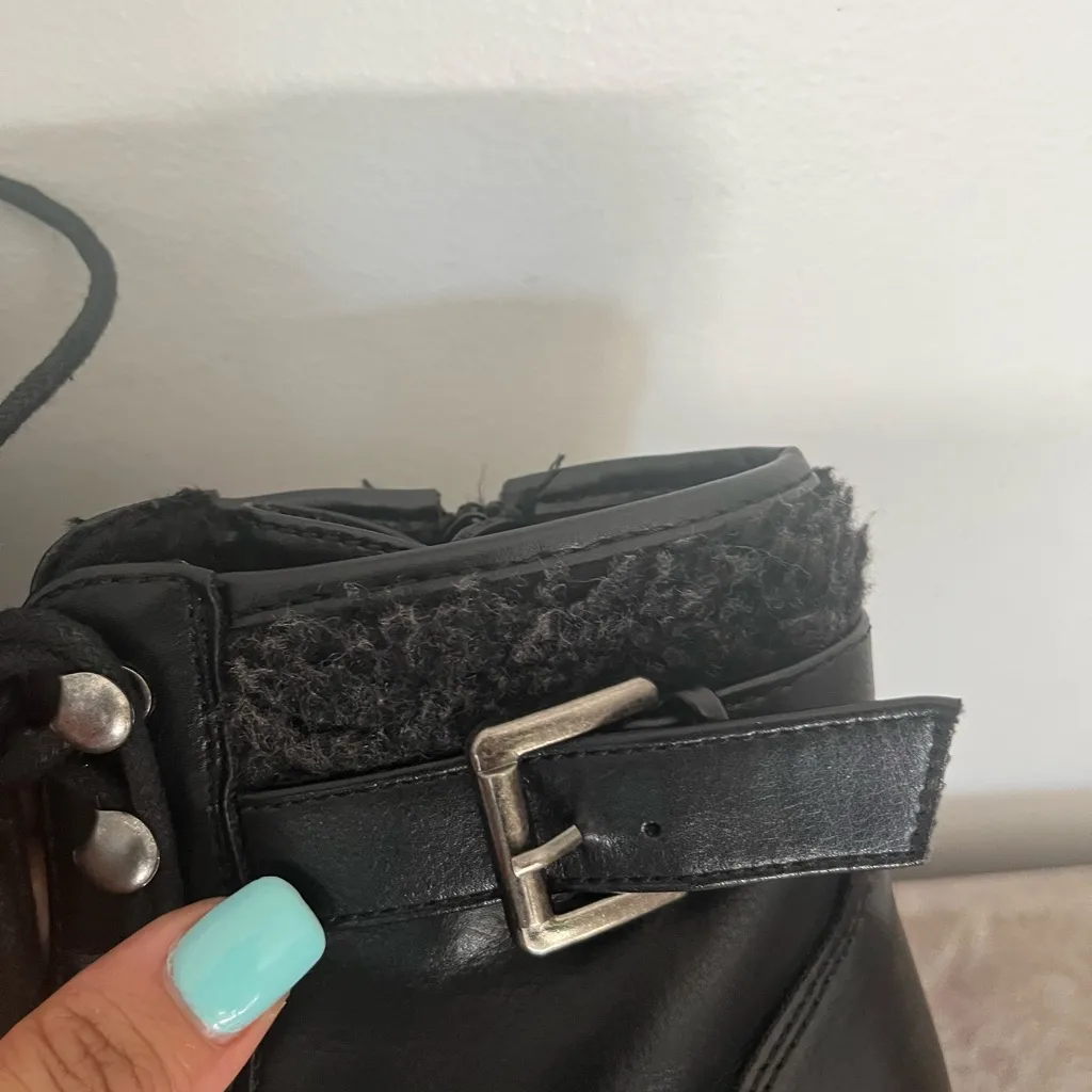 💥HP 💥 Size 5.5 Self Esteem Black Ankle Boots in good condition - Image 6