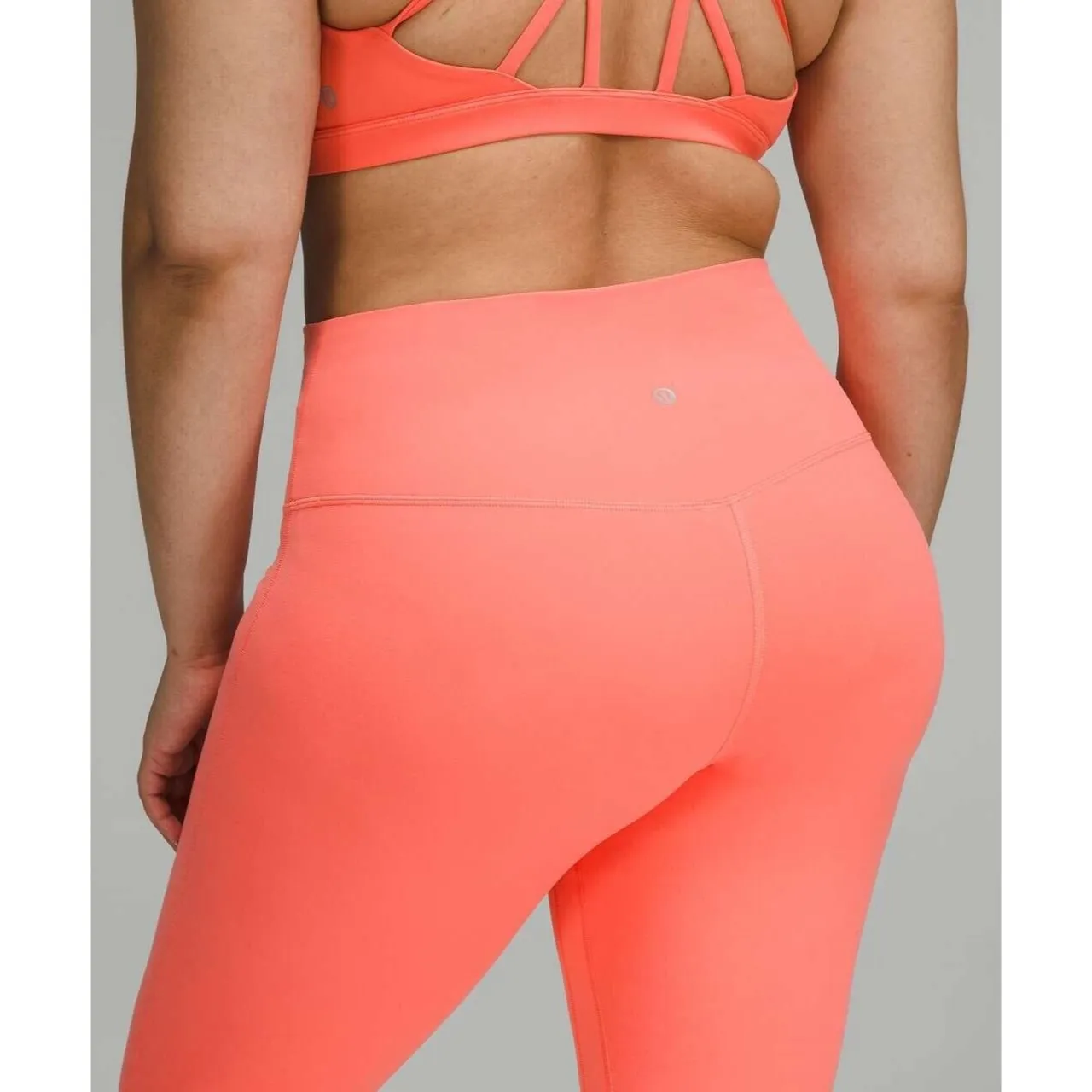 Lululemon Align HR Pant 25” Size 6 Raspberry Cream RPCR neon pink New w/tag $98 - Image 3