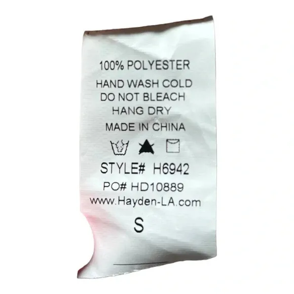 HAYDEN Los Angeles Floral Off Shoulder Mini Dress Blush Tiered‎ Women Size Small - Image 12