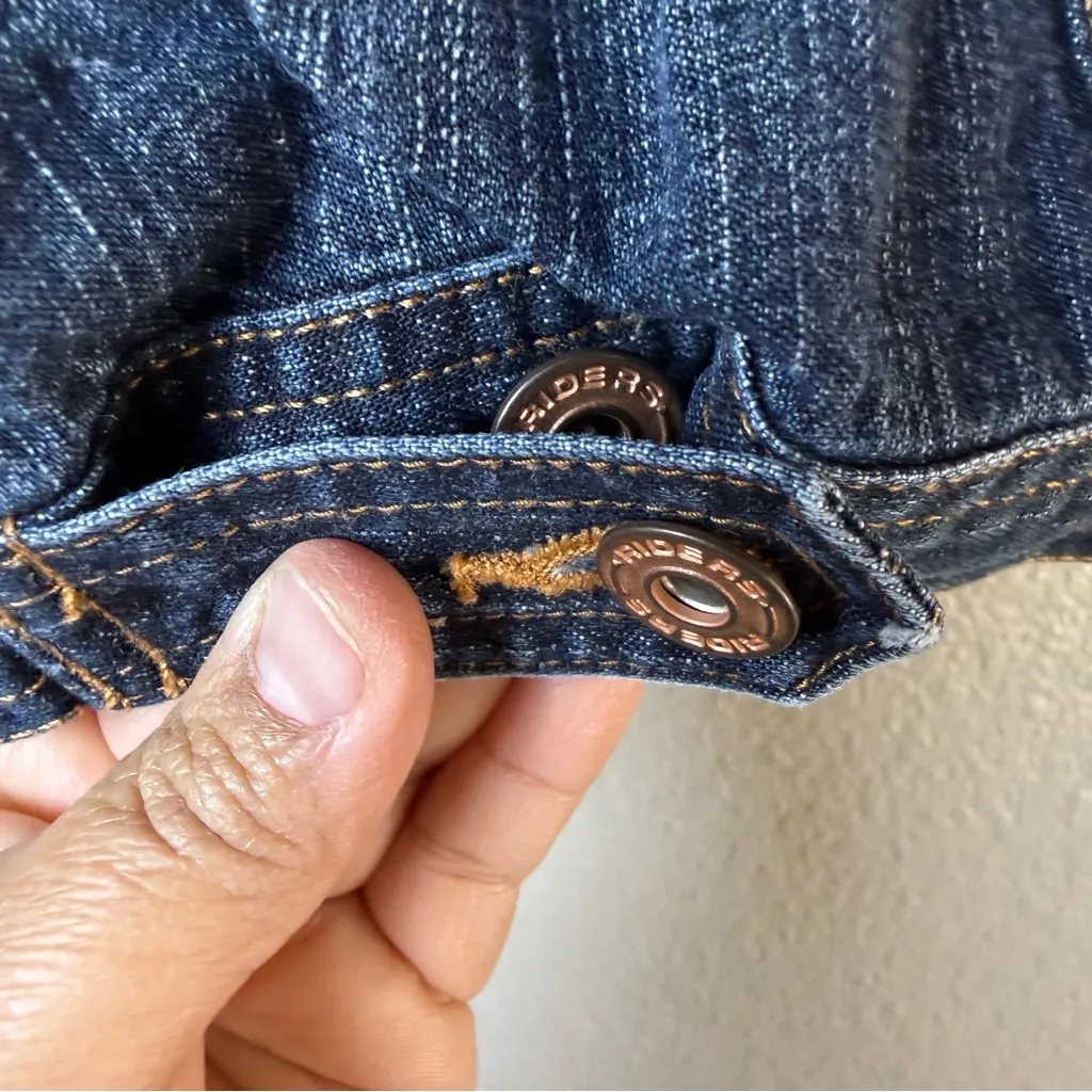 Denim Riders Sleeveless Vest with Button Closure SZ:M - Image 3