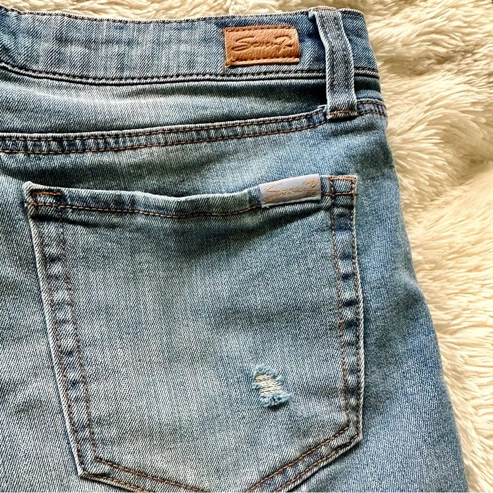 SEVEN WEEKEND RAW HEM JEAN SHORTS - Image 10