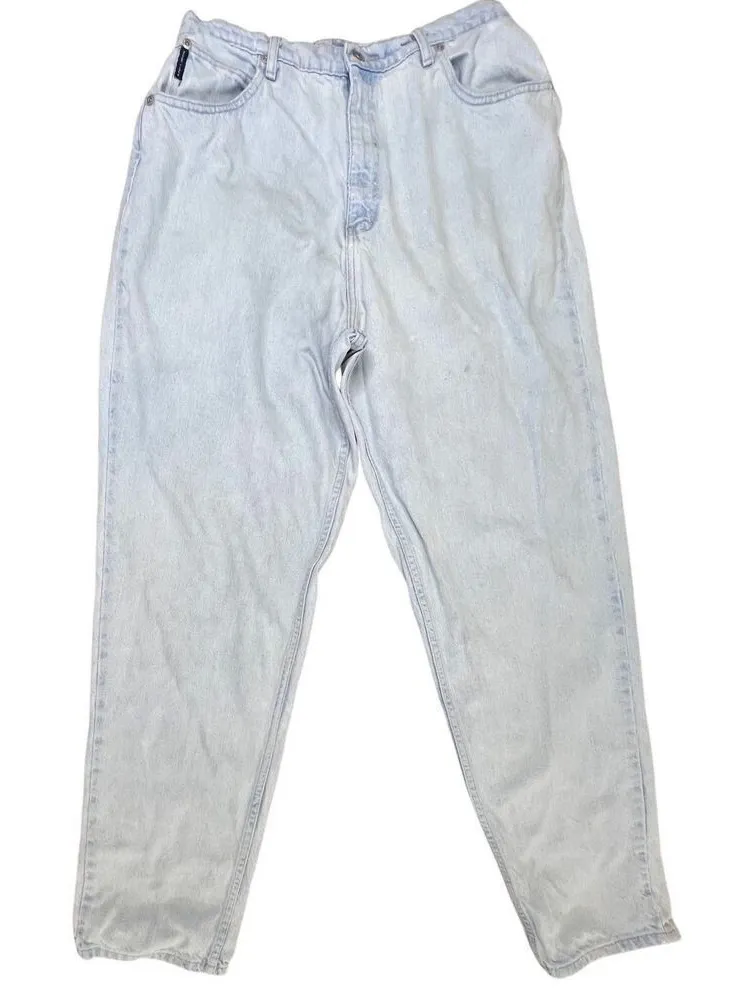 Faded Glory‎ Relaxed Fit High Rise Light Wash Blue Jeans sz 18 - Image 1