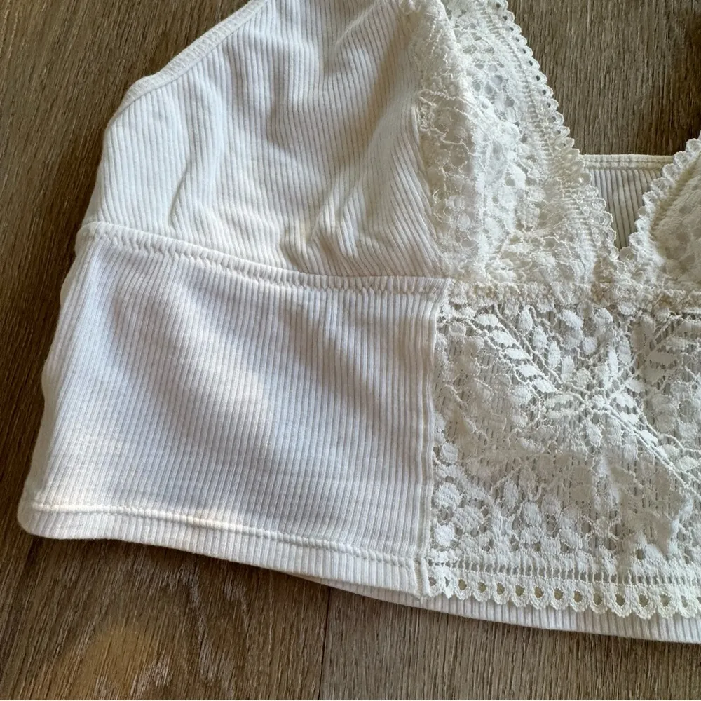 Aerie Cream Lace Bralette - Image 3