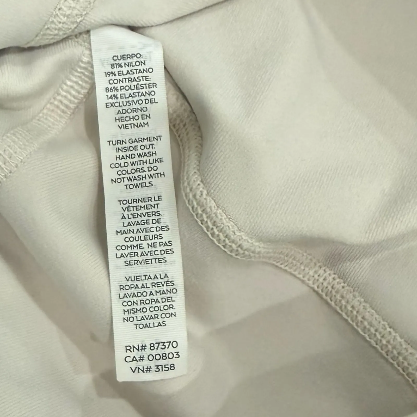 Alo Ivory White High-Waist Moto Mesh Leggings size XS Athleisure Yoga Workout - Image 9