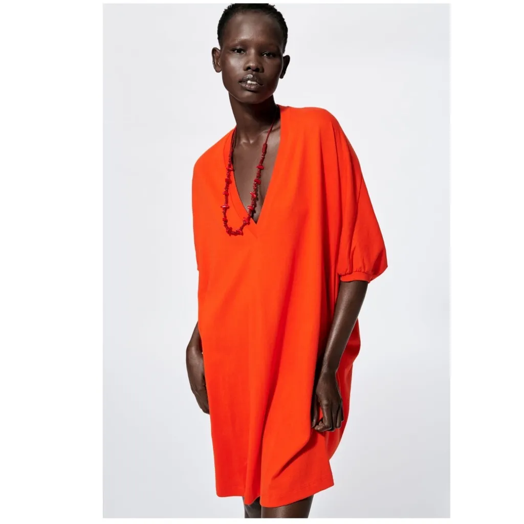 NWT ZARA BLOGGERS FAV CACOON DRESS LAGENLOOK SMALL - Image 6