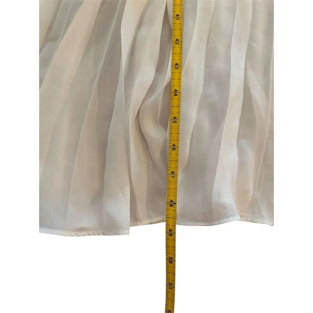 Lulus Women's Cascading Crush Tiered Bustier Midi Dress Size M Formal White - Image 9