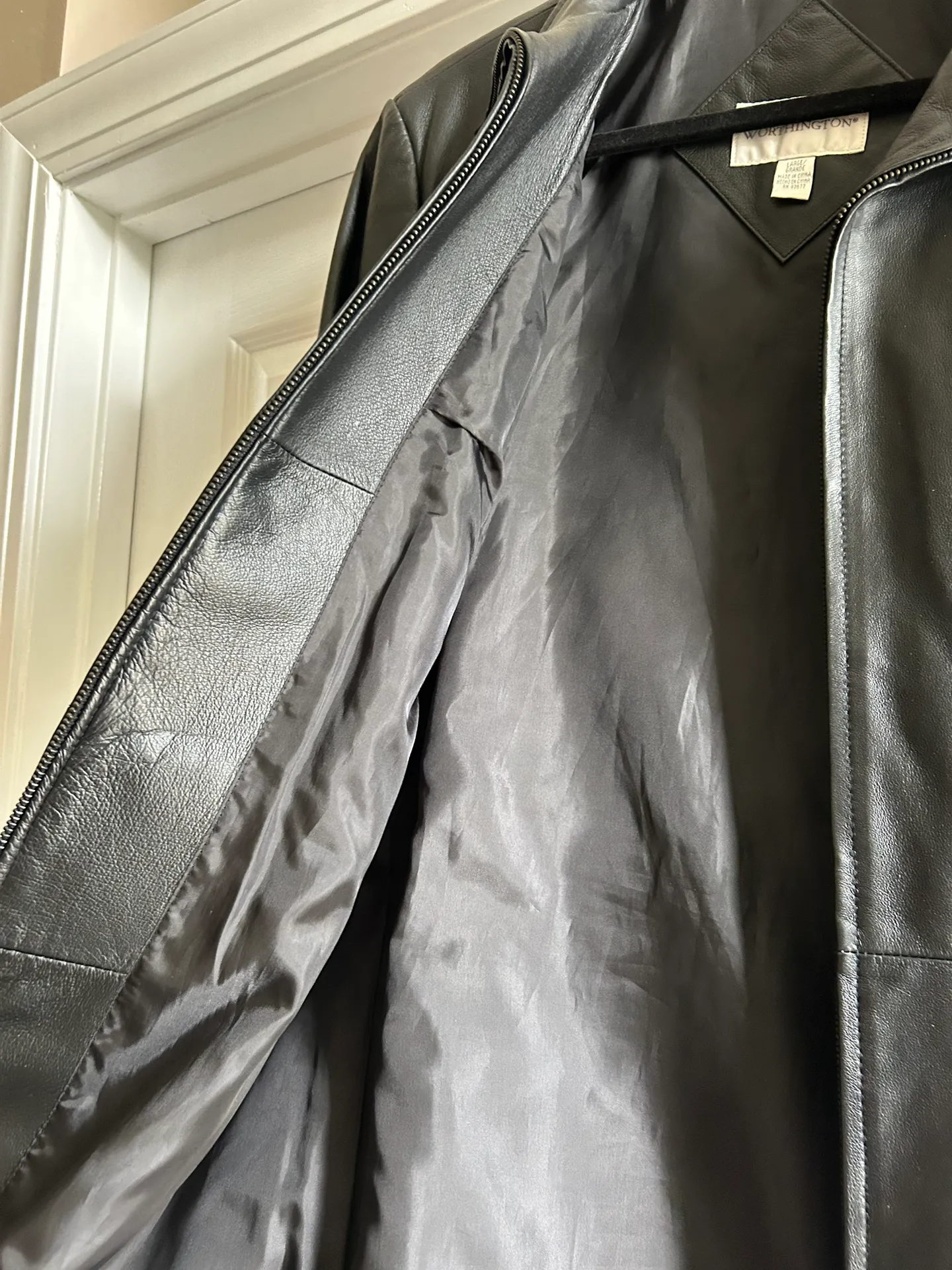 Belted Leather Jacket - Image 2