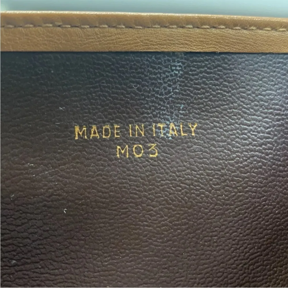 CELINE • Vintage Macadam Triomphe canvas and leather shoulder bag - Image 16