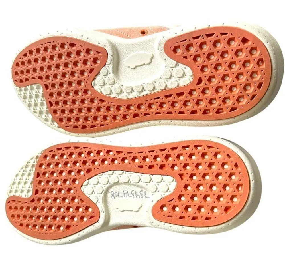 VANS Old Skool Shoes Sneakers Mens 8.5 Womens 10 Peach Pink Suede Lace Skater - Image 5