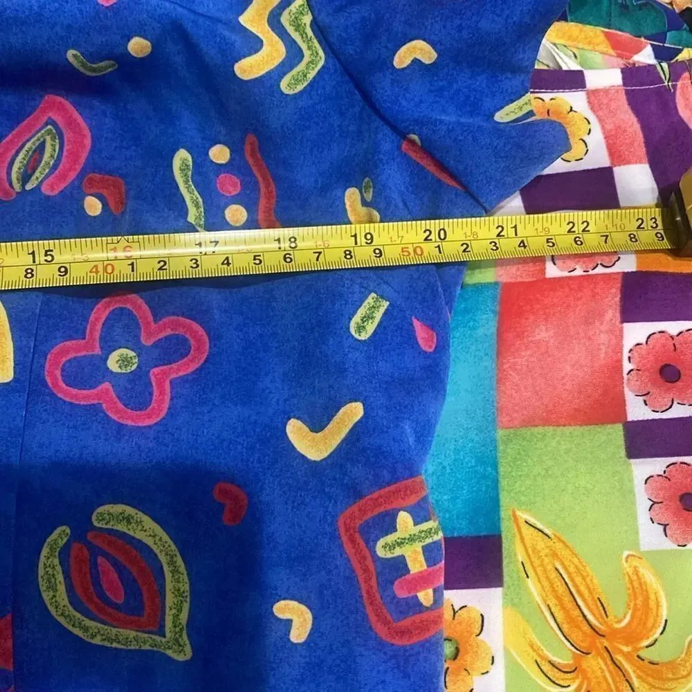 Vintage Miss Dorby Unique Blue Retro Print Women’s Dress Size 14 Size L - Image 7