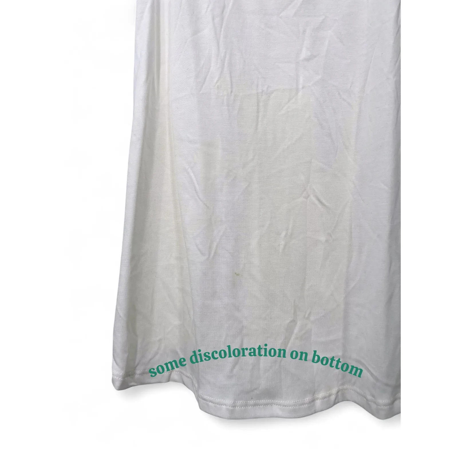 ARTISAN BOUTIQUE S Tank Top Leather Accent White Sleeveless Blouse Women - Image 3