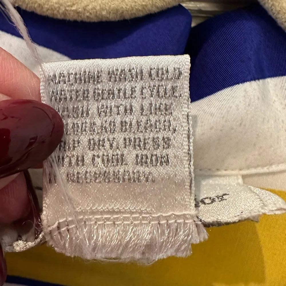 Vintage Christian Dior Chemises Blouse Size 4 Lightweight Bright Retro Chic - Image 9