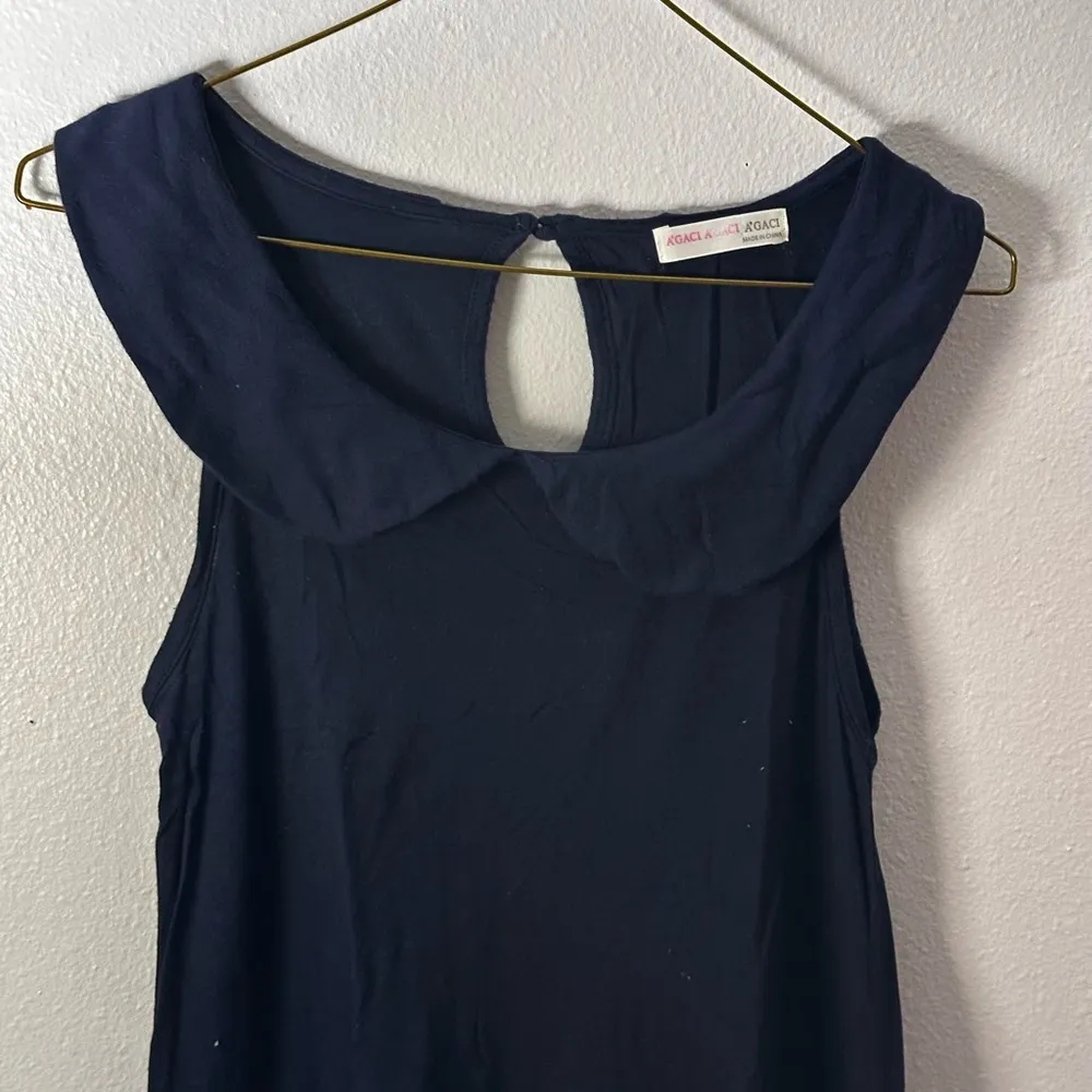 Agaci‎ Women Navy blue blouse size small - Image 2