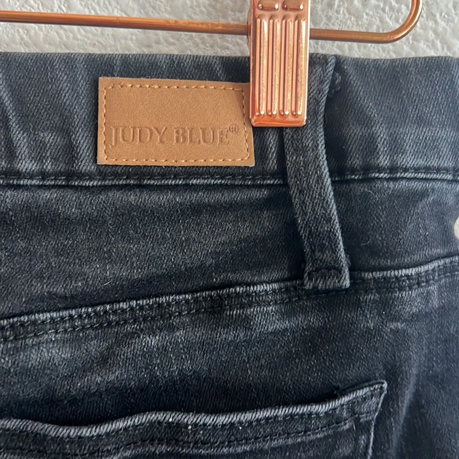 Judy Blue Skinny Fit Black Fade Stretchy Pull On Denim Jeans 1 25 - Image 6