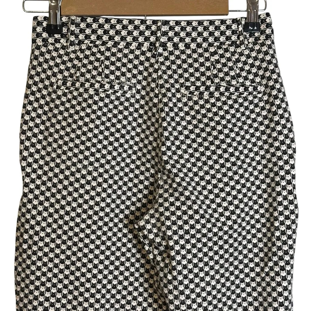 Betabrand Catstooth Cat Print Straight Leg Dress Yoga Pant SP Pockets Pull On - Image 10