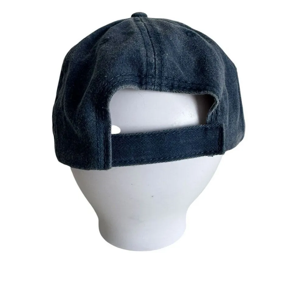 Delray Beach 1911 Florida Women’s Denim Baseball Cap Hat Blue - Image 6