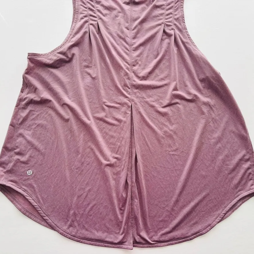Lululemon Lightweight Split-Back Training Tank Top Size 14 Lavender Lux Purple - Image 5