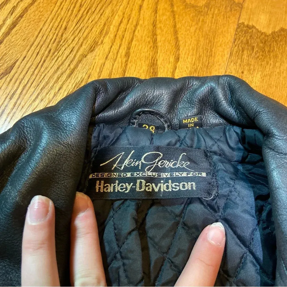 Harley Davidson Hein Gericke Vintage Size 38 Leather - Image 2