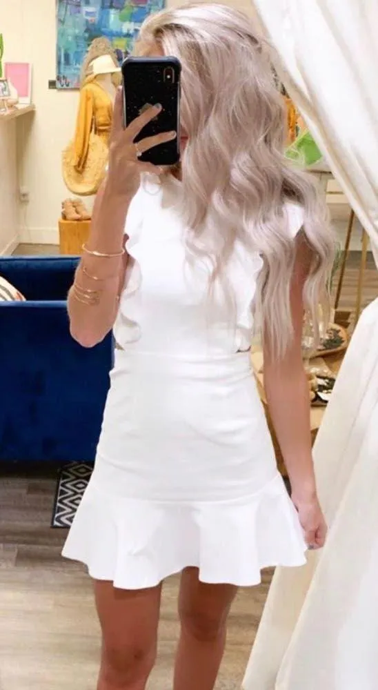She & Sky White Dress  - Image 3