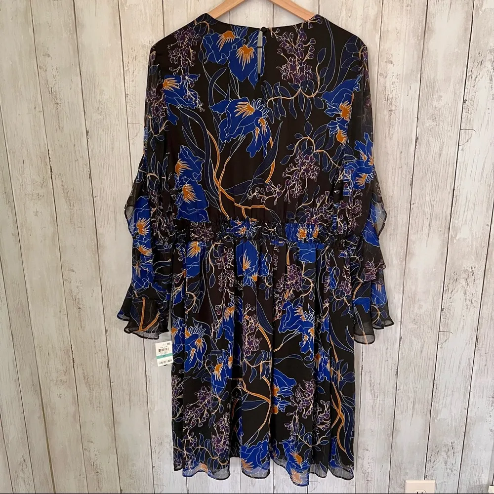 INC Ruffle Sleeve Mesh Party Dress - Image 6