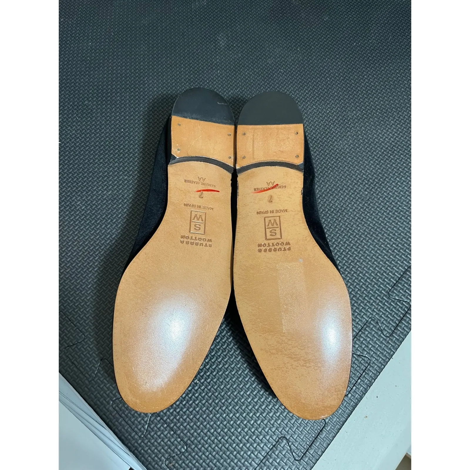 Stubbs & Wootton Martini Black Velvet Slipper Women's 7 AA Narrow Loafer - Image 6