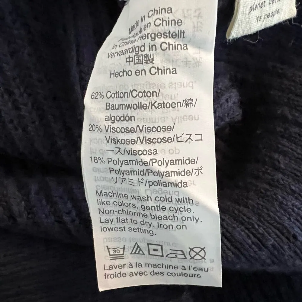 Madewell Long Sleeve Color Block Brown Navy Crew‎ Neck Sweater Size Small - Image 7