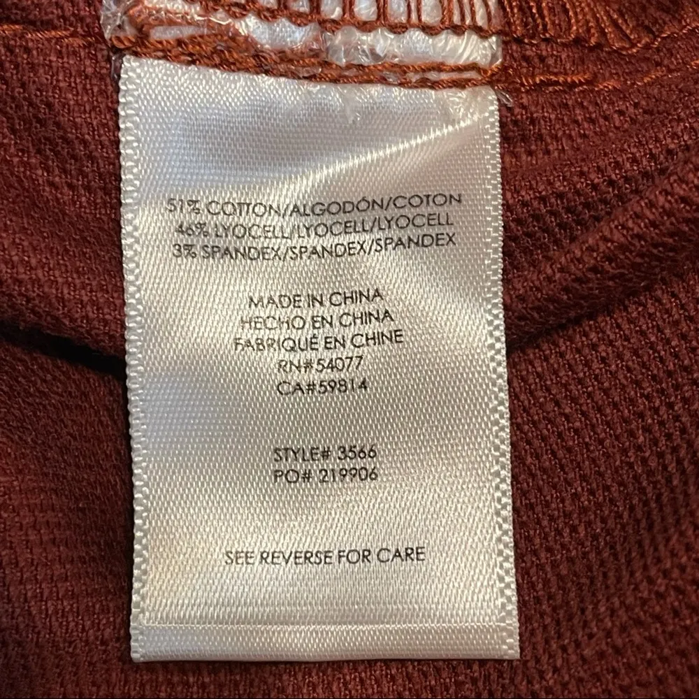 Cabi The Drifter Bloom Rust Colored Cargo Pants - Image 11