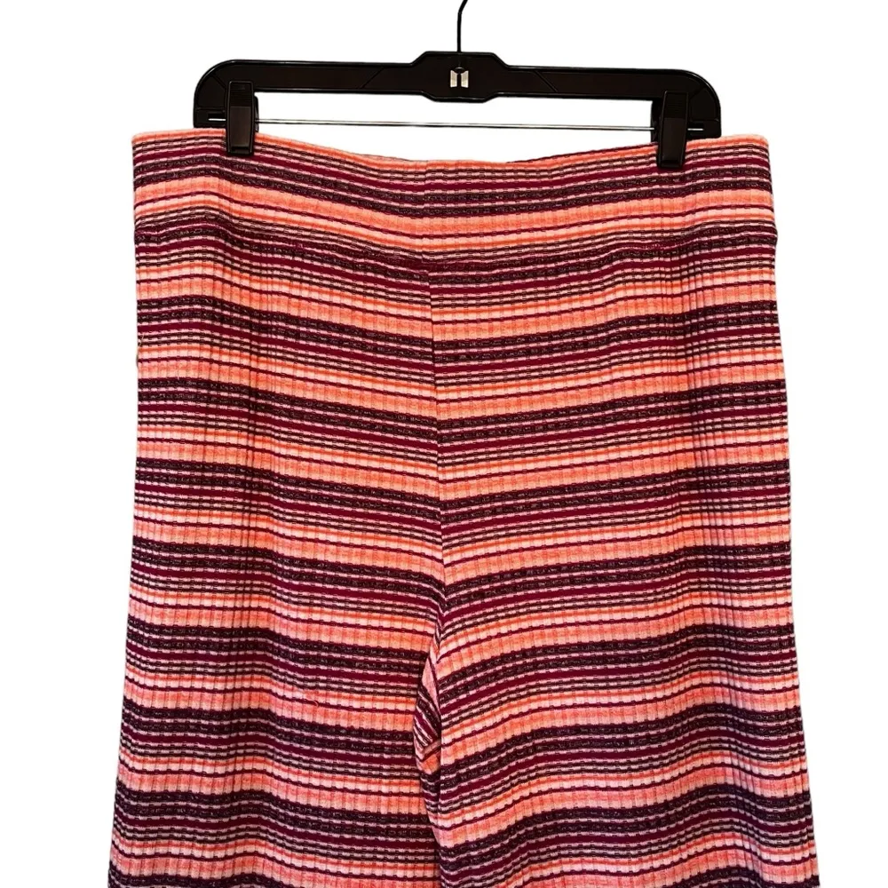 Daily Practice by Anthropologie Wide-Leg Lounge Pants Striped, Sz XL - Image 6