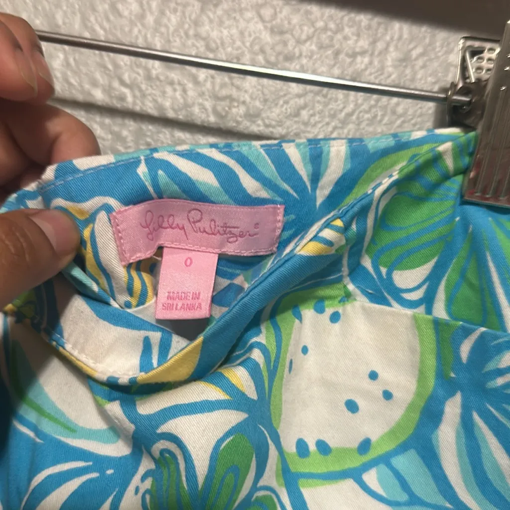 Lilly Pulitzer Marigold Skort Skirt Sweet and Sour Lemon Lime  Print Mini Skirt - Image 7