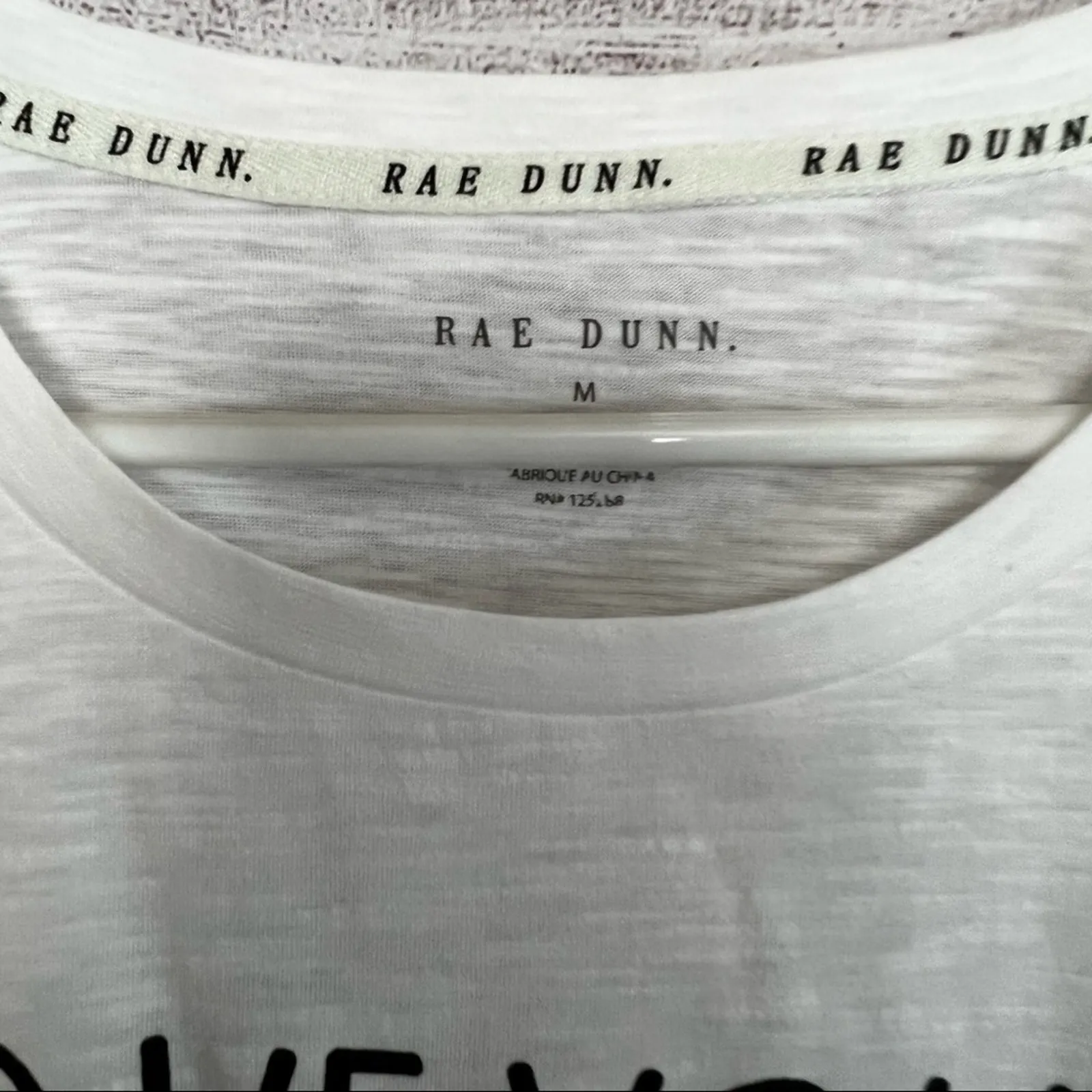 Rae Dunn Womens Short Sleeve "Love Your Planet" Graphic Tee Sz M - Image 4