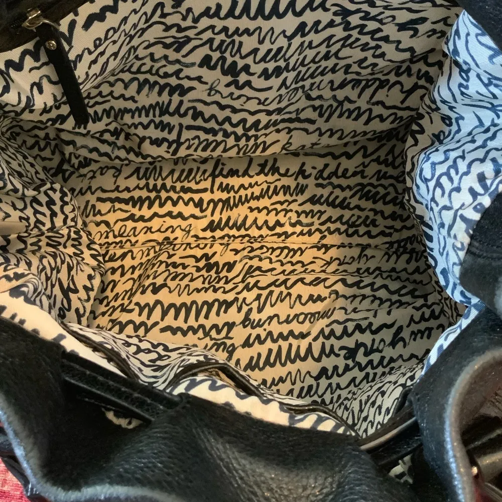 Lovely sparkly black leather Kate Spade handbag - Image 6