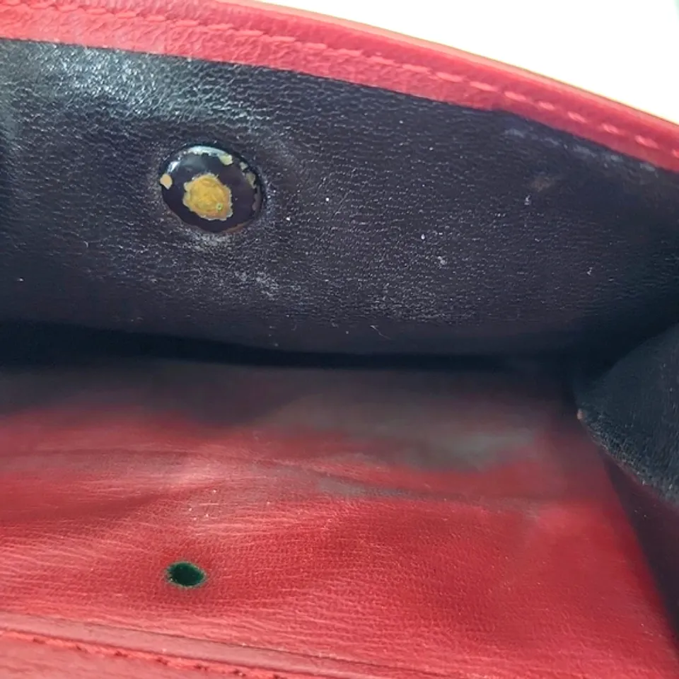 Dior Burgundy Wallet with Gold “CD” Accent. VERY good condition. - Image 8