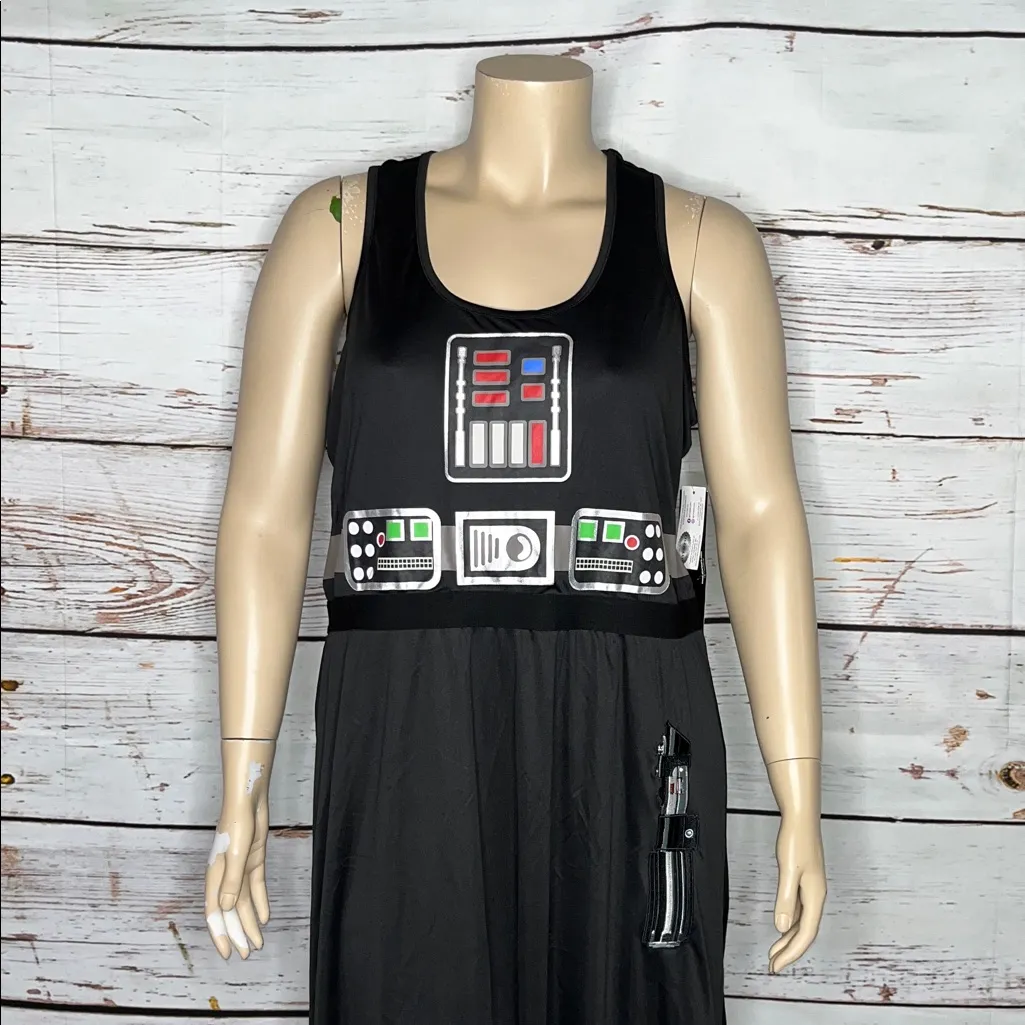 PJammy Disney Star Wars NWT Size XXL Darth Vader Costume Nightgown Pajama Dress - Image 2