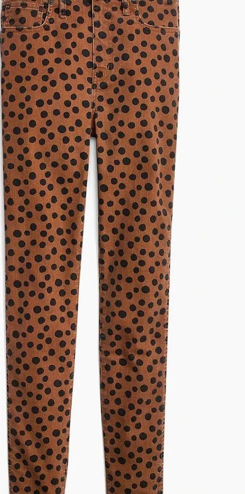 Madewell | 10" High-Rise Skinny Jeans in Leopard D - Image 2