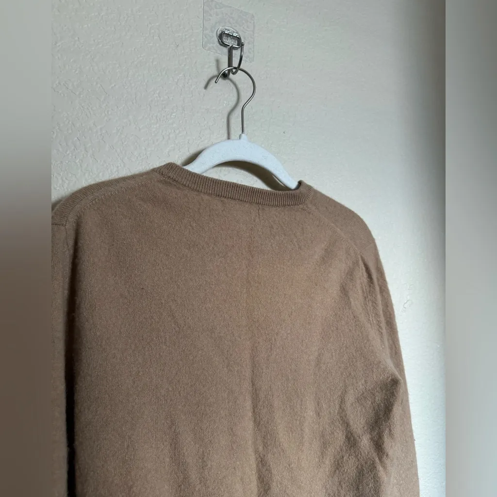 Naadam cashmere crewneck sweater size small tan - Image 7