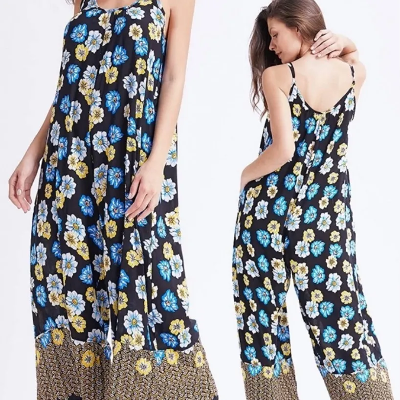 Amazon Floral Wide Leg Jumpsuit - Image 9
