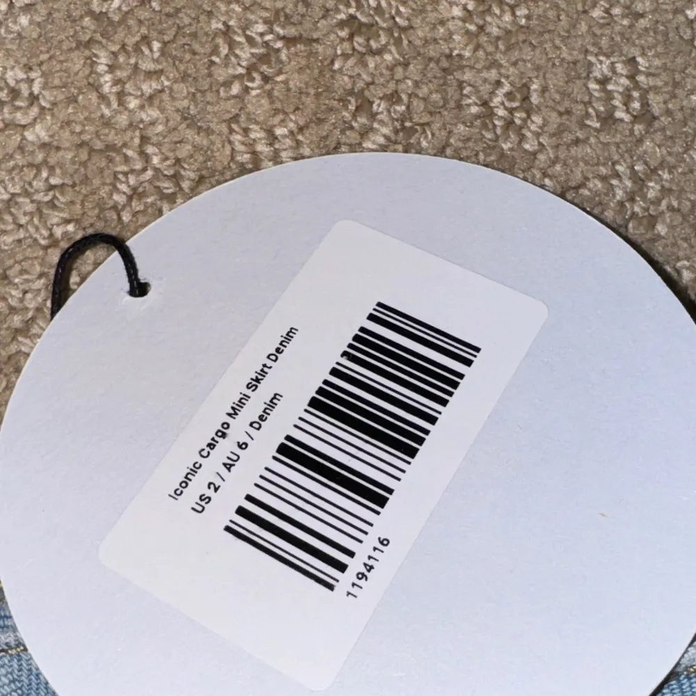 Princess Polly NWT  Iconic Cargo Jean Denim Mini Skirt Size 2 - Image 3