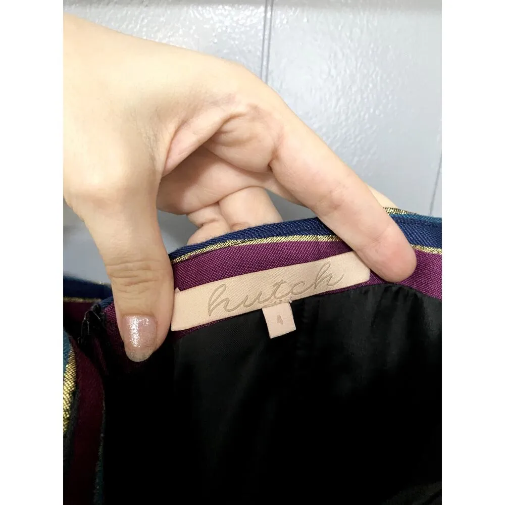 Anthropologie Hutch Black Striped Corset Sleeveless Wide Leg Jumpsuit 4 - Image 2