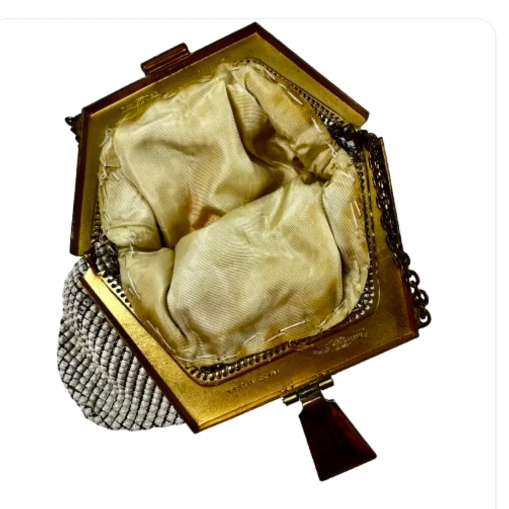 Vintage Chain Handle Mesh Bag - Image 4