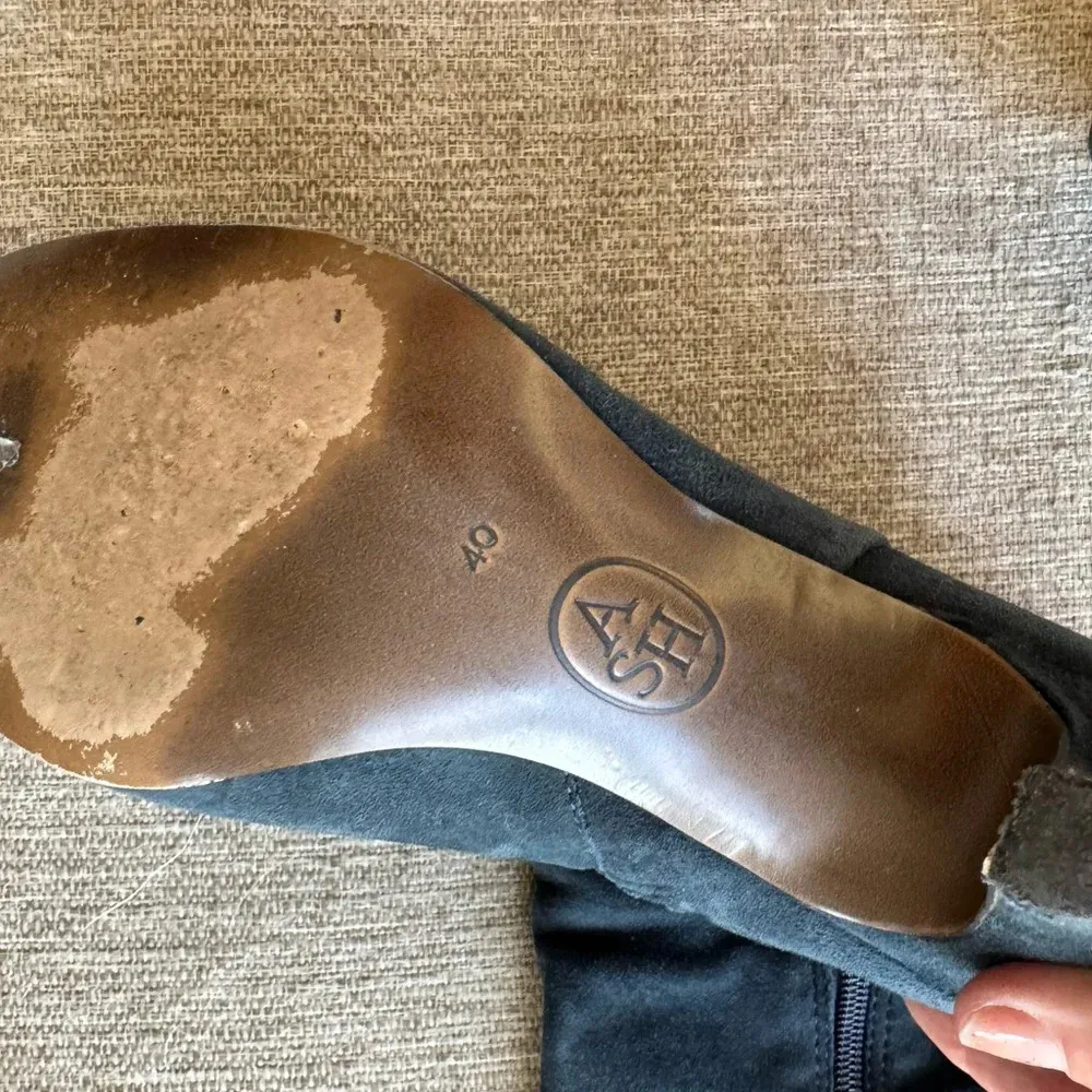 ASH tall dark teal blue heeled boots size 40 - Image 11