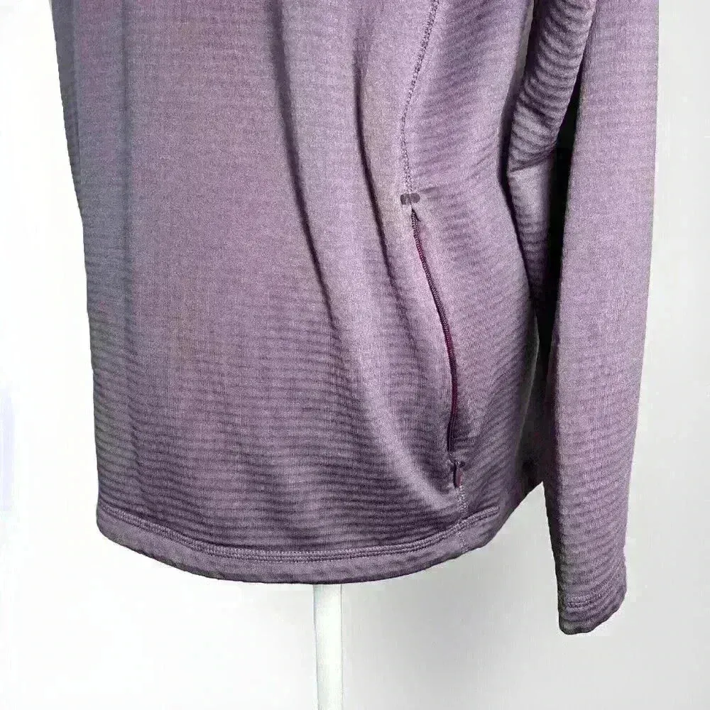 Orvis Women's Long Sleeve 1/4 Zip Pullover, Size Large Purple - Image 5
