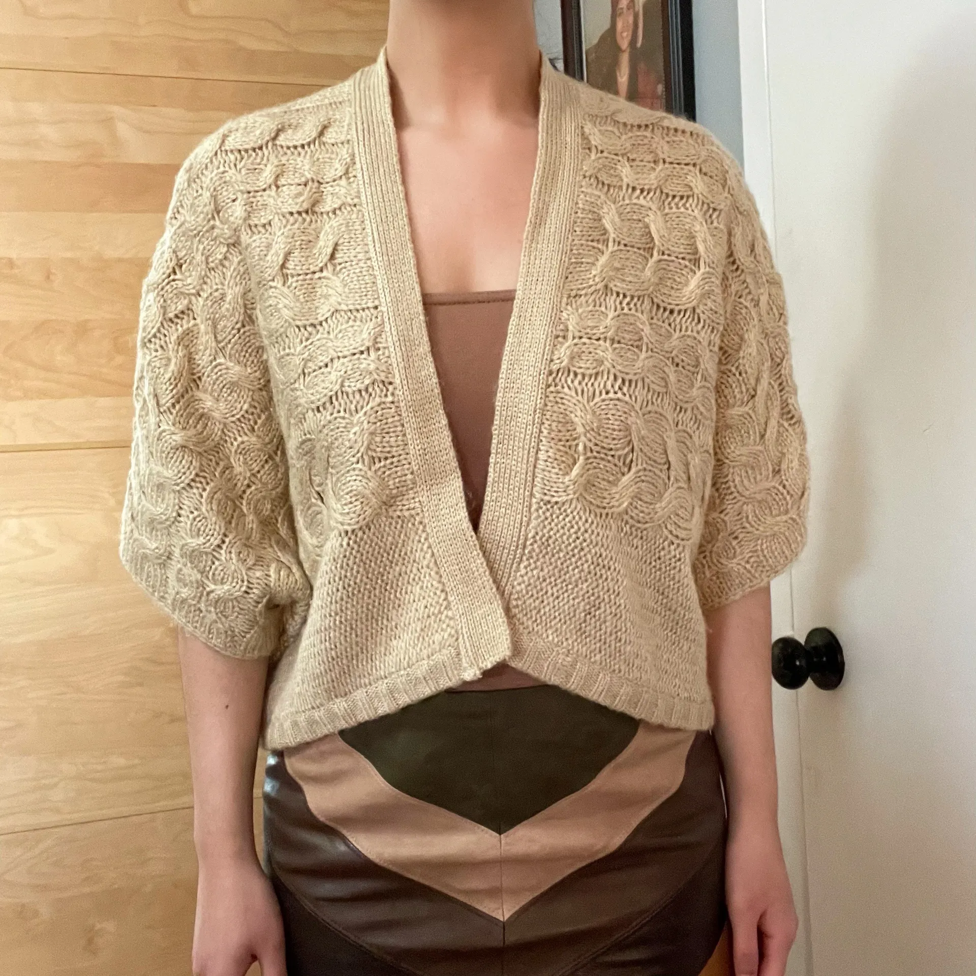 Cable Knit Cape - Image 9