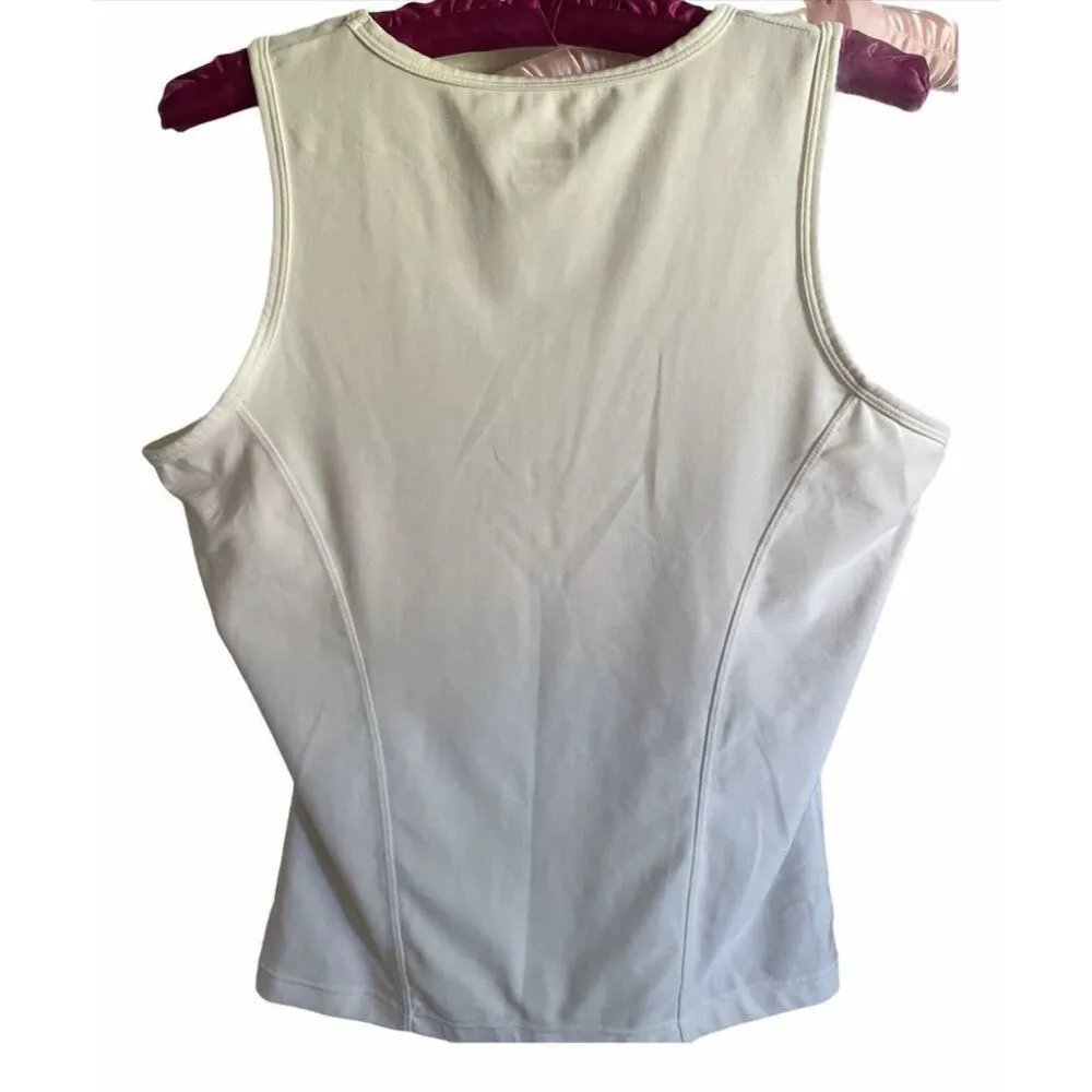 Nike Ladies Fit Dry white Training Tank Top size M - Image 3