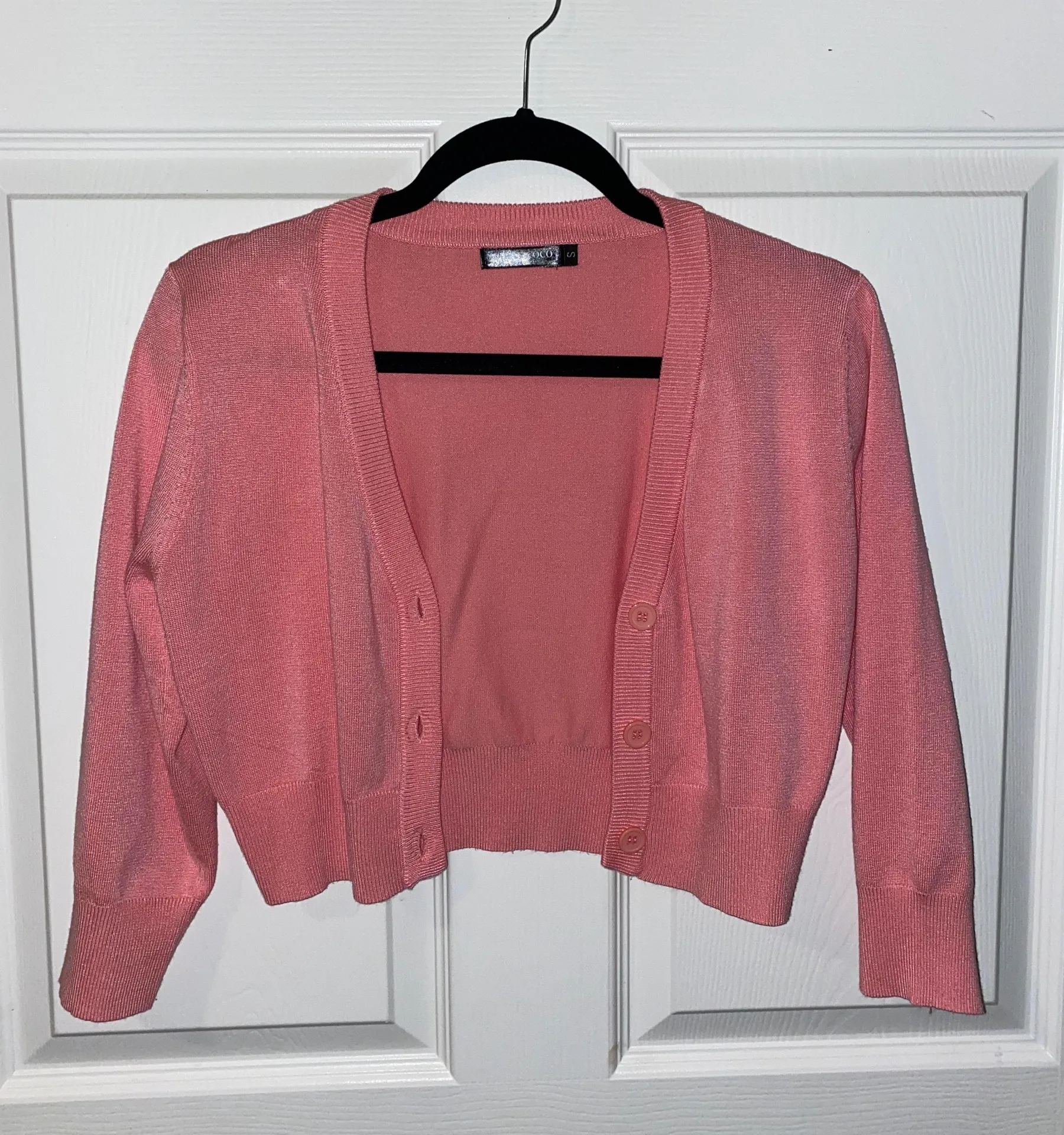 Urban Coco Amazon Cropped Sweater Jacket - Image 2