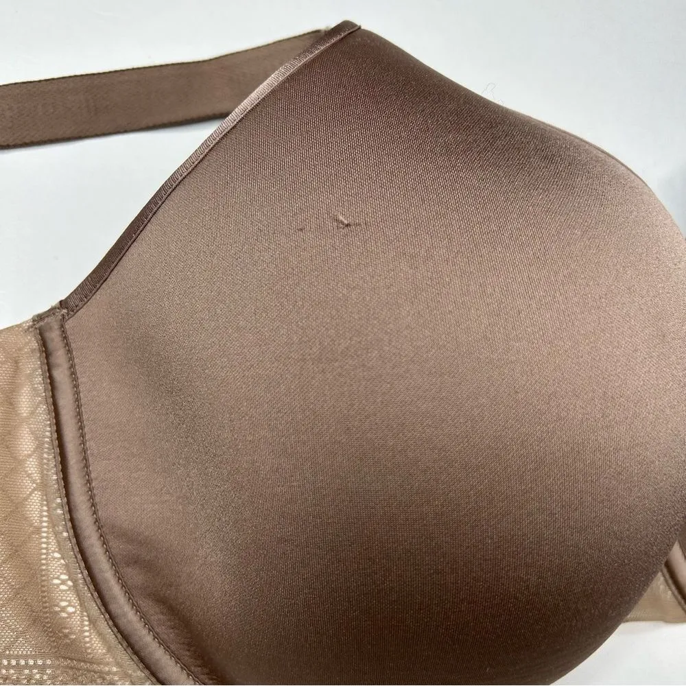 Chantelle Brown taupe Full Coverage Bra 36G 36DDDD Molded Cups - Image 6