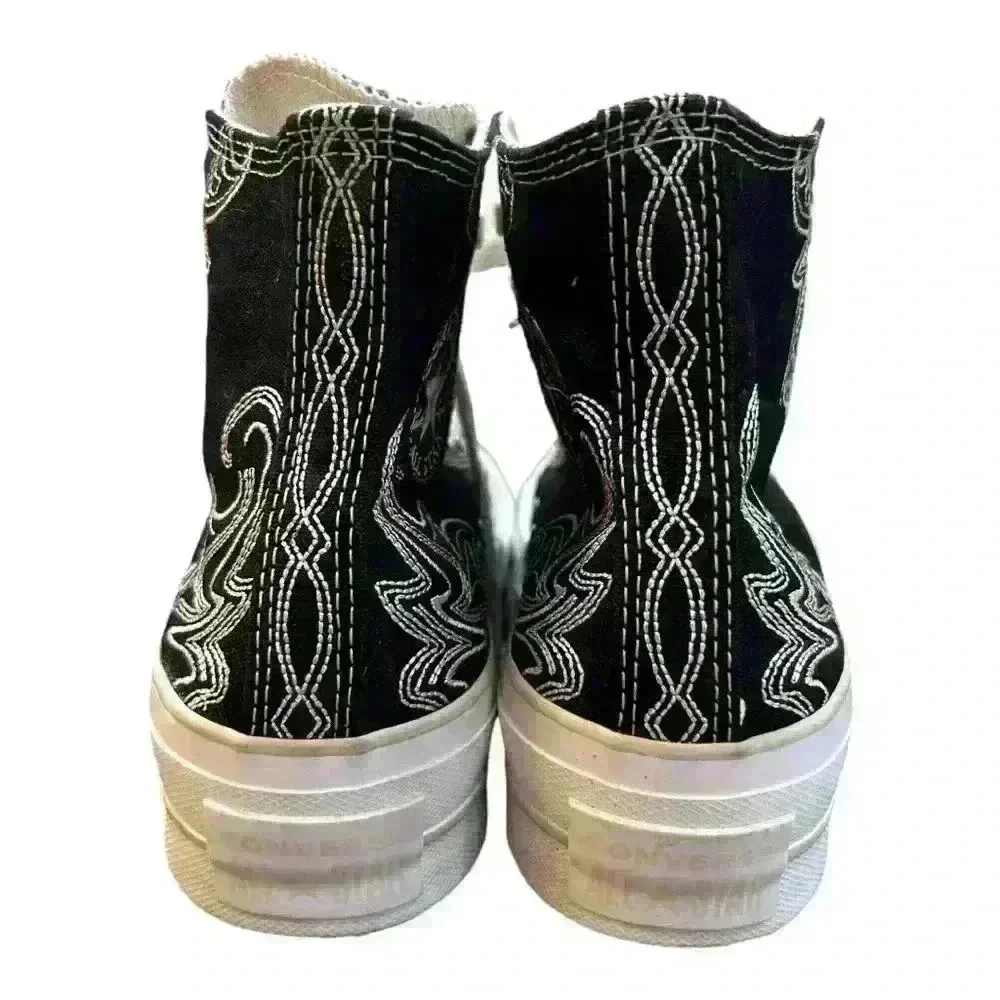 NEW NO TAGS Women's CONVERSE All Star LIFT High 'Western Embroidery' Shoes - Image 7