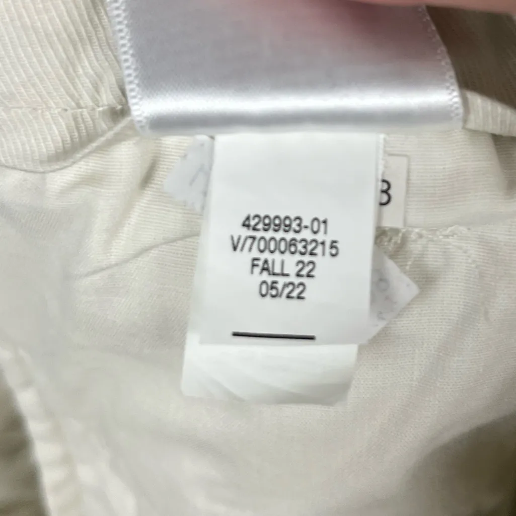 New Banana Republic Palazzo Wide-Leg Chino Pant in Off White size 8 - Image 9