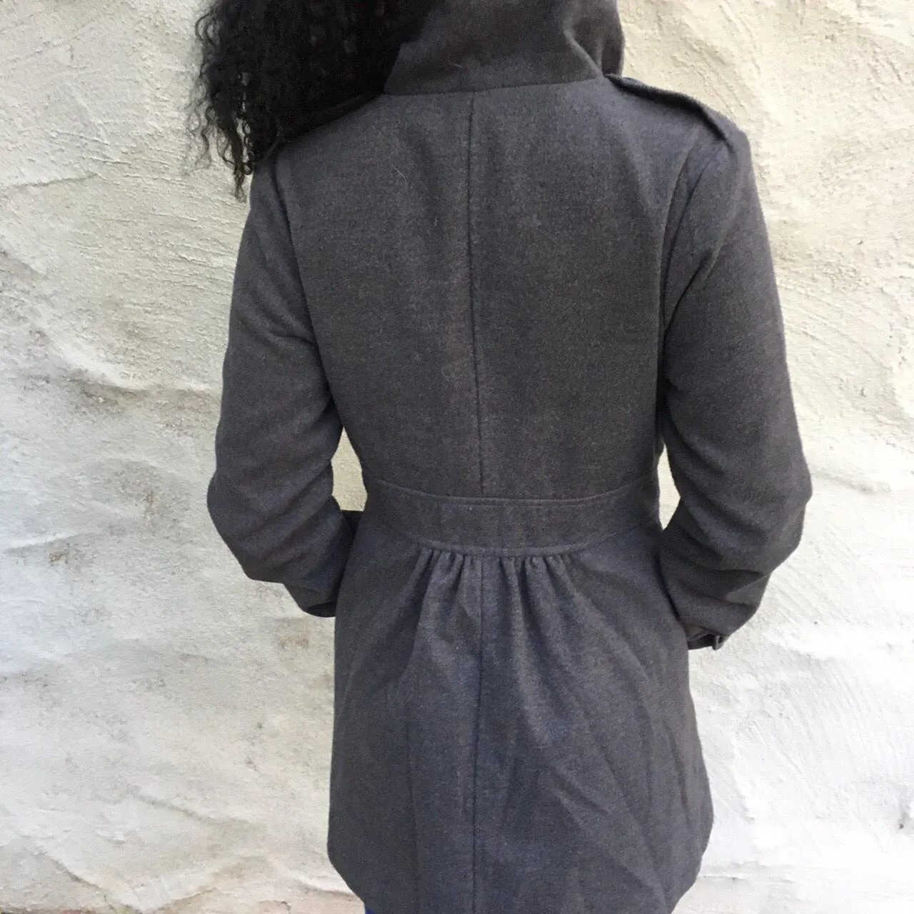 Macy's  Gray Peacoat - Image 4